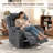 33" Wide Massage Swivel Glider Recliner With Heat & Cup Holders(Set Of 2)-1180767123