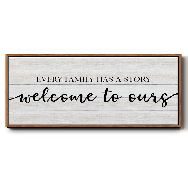 Family Story - toile encadrée, H 24 po x l 60 po