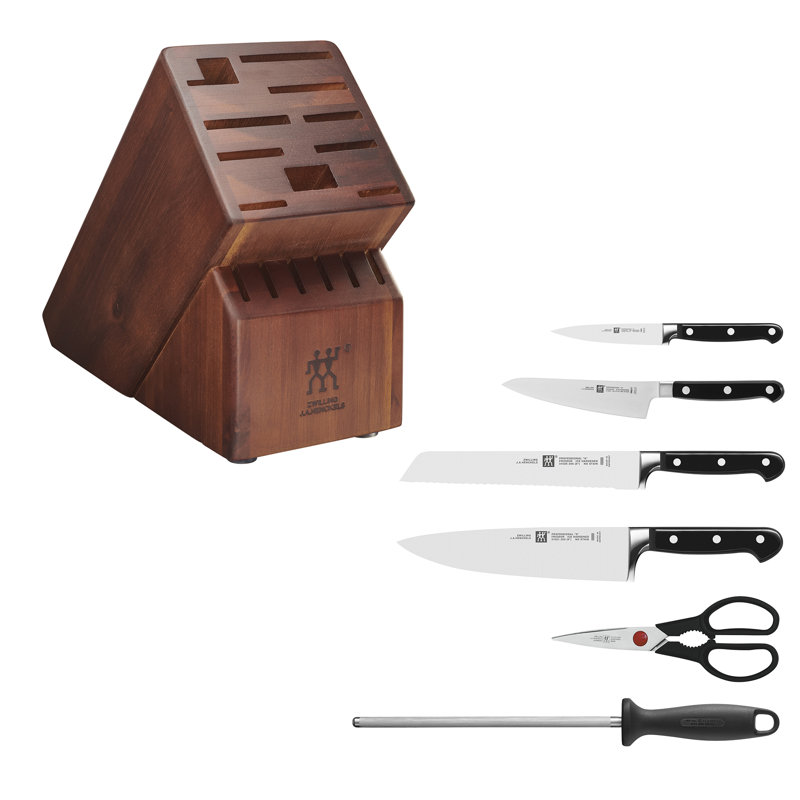 Zwilling Professional "S" 7-piece Knife Block Set, Acacia