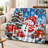 Christmas Snowman Fleece Blanket, Cozy Winter Holiday Snow Scene Bed Blanket for Sofa Couch Bedroom Living Room Home Decor-137005606