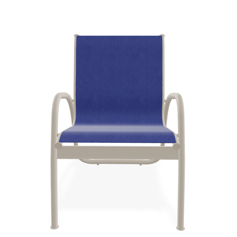 Fauteuil de patio Gardenella, Atlantis bleu royal Sunbrella®, Désert texturé