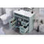 Meuble-lavabo 36 po avec lavabo en céramique, 2 tiroirs basculants, charnières de porte à fermeture en douceur, gris