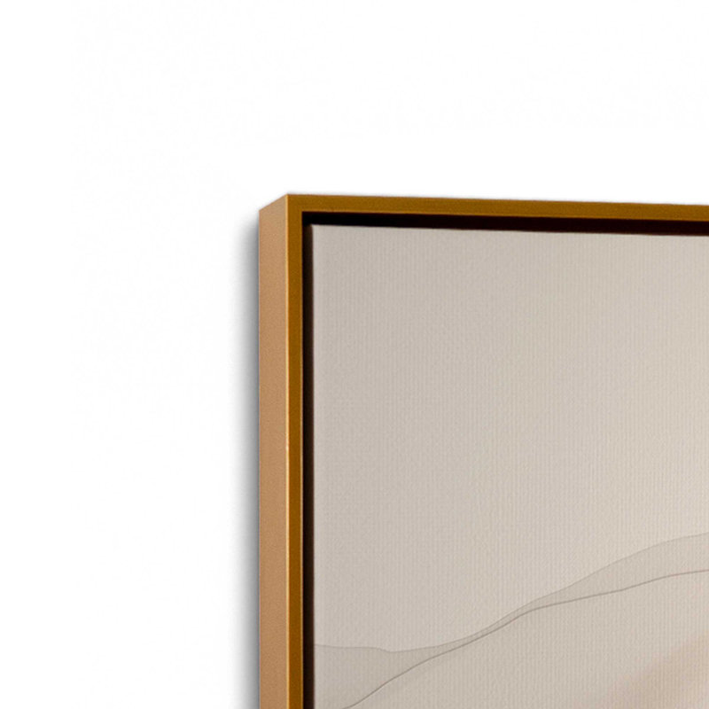 Rustic Elegance Noir Canvas Print, 12.75" H x 18.75" W x 1.75" D, Polished Gold Floater Framed
