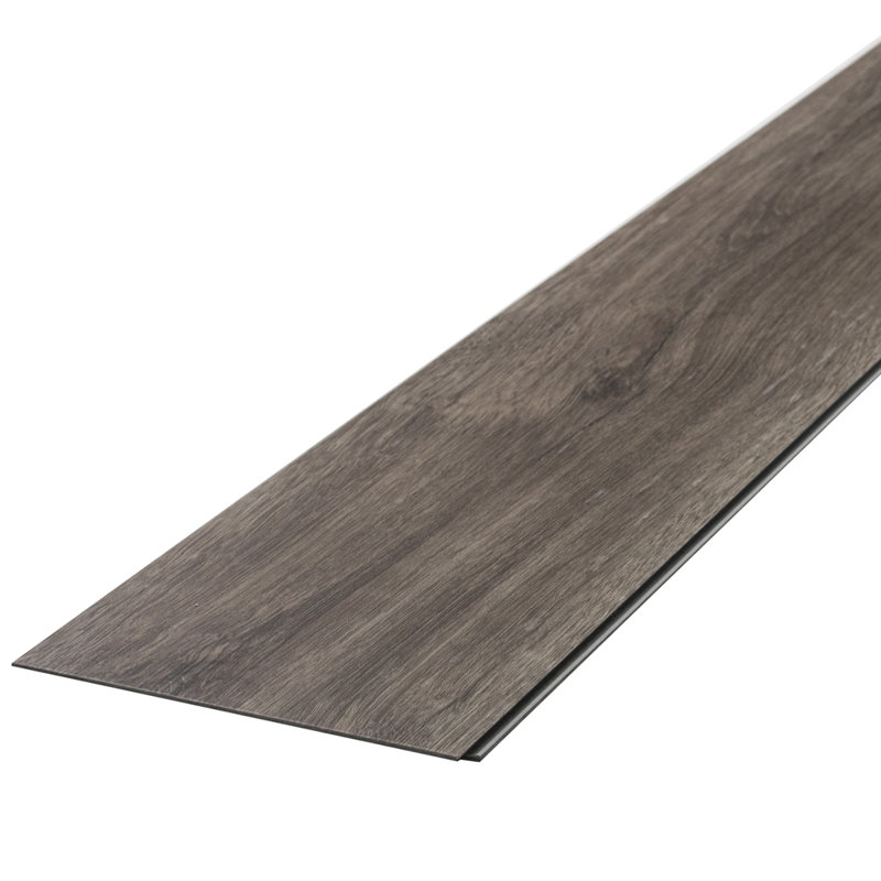 Pike 6" x 48" Wood Look SPC Vinyl Floor Tile, Brazil Nut