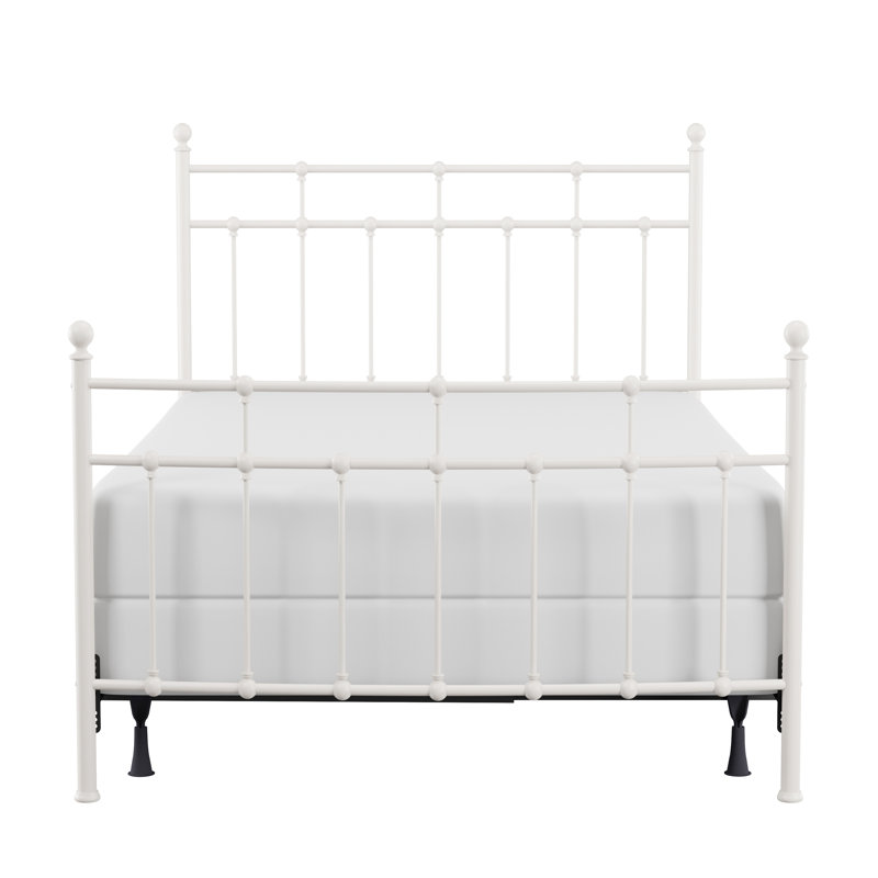 Eccleshall Metal Bed, Queen, Soft White