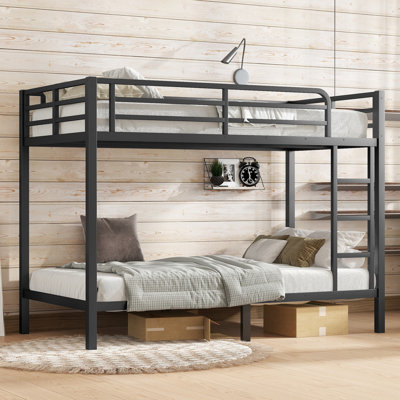 Metal Full Over Full Bunk Bed,Space-Saving/Noise Reduced/No Box Spring Needed
