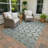 Machine Washable Indoor/Outdoor Lockway ACN2423 Geometric Rug-456691358