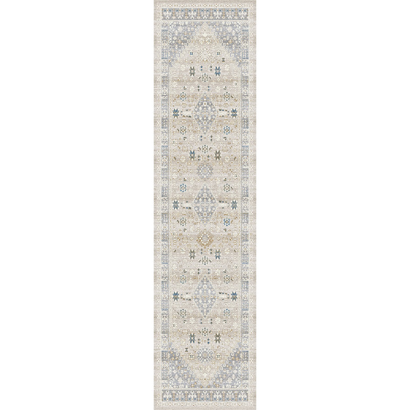 5,3 x 7,10 4319-889 BEIGE / MULTI, Tapis de couloir 2 pi 3 po x 7 pi 7 po
