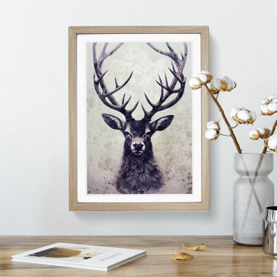 View of the Stag No.7 - Framed Print