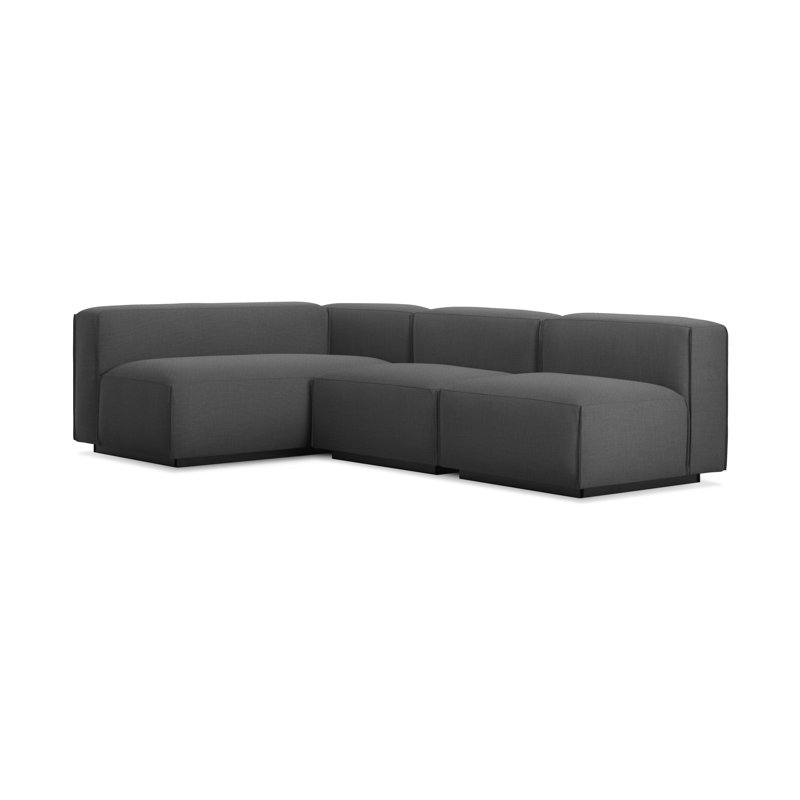 Cleon Modular Sectional, Maharam Meld in Panda, Right Hand Facing