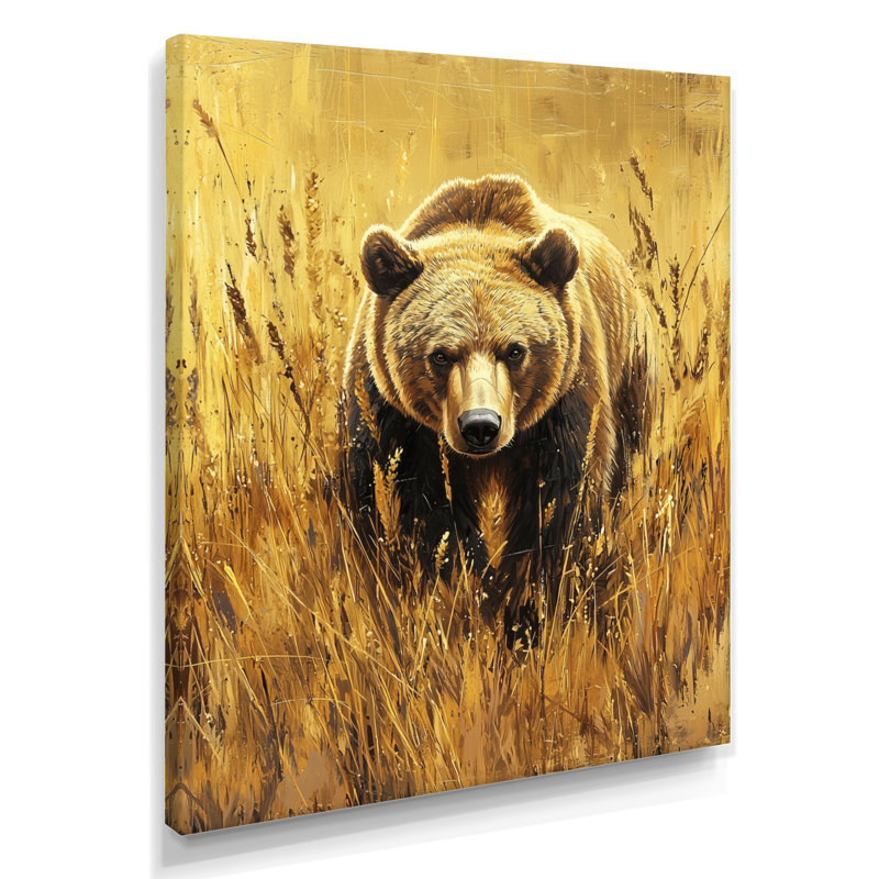 Alachua - animaux, art mural sur toile, H 44 po x l 34 po, Toile tendue, Ne s’applique pas