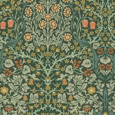 William Morris At Home Blackthorn Floral Wallpaper