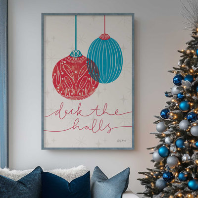 10" x 8" Elegant Holiday Ornaments V Rolled Print