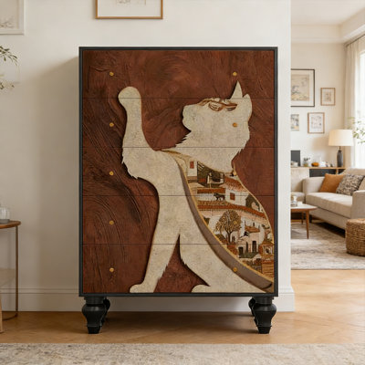 Armoire de rangement 5 tiroirs Modern Art