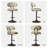 Bergess Swivel Upholstered Adjustable Height Counter Stool with Metal Frame-1541187686