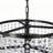 6-light Dimmable Tiered Crystal Chandelier