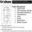 Grisham 36×80inch Security Screen Door,black