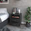 Table de chevet, deux tiroirs, une tablette-780176647