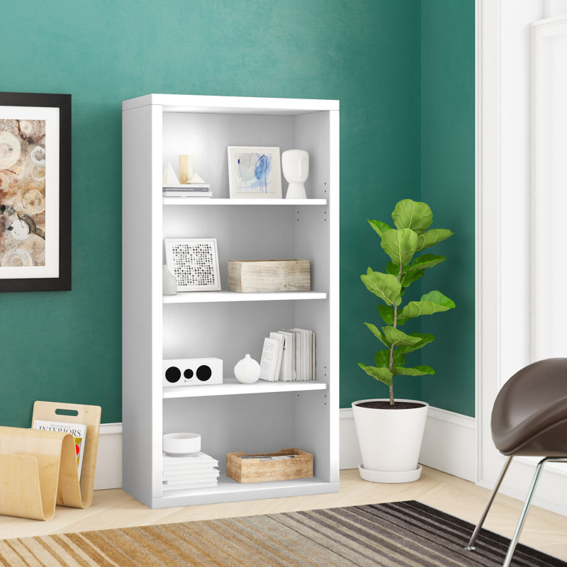Bookshelf Bookcase Etagere 5 Tier 48"H Office Bedroom Laminate Contemporary Modern, White