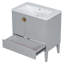 Meuble-lavabo simple 30 po avec lavabo gris