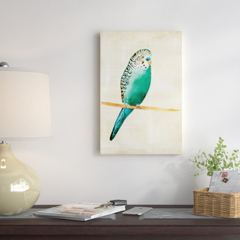 « ii », reproduction d’art sur toile Fanciful Birds, H 12 po x l 8 po x P 0,75 po, Toile tendue, Pas de tapis