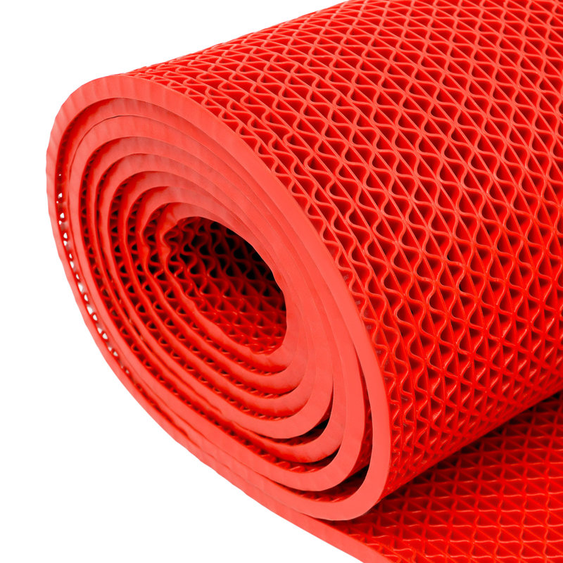 Tapis de sol en PVC, Rouge