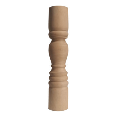 Piédestal rond en bois franc