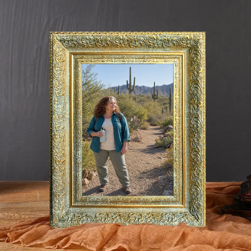 Cadre 8 po x 10 po à 1 portrait or antique pour cadeaux d'anniversaire