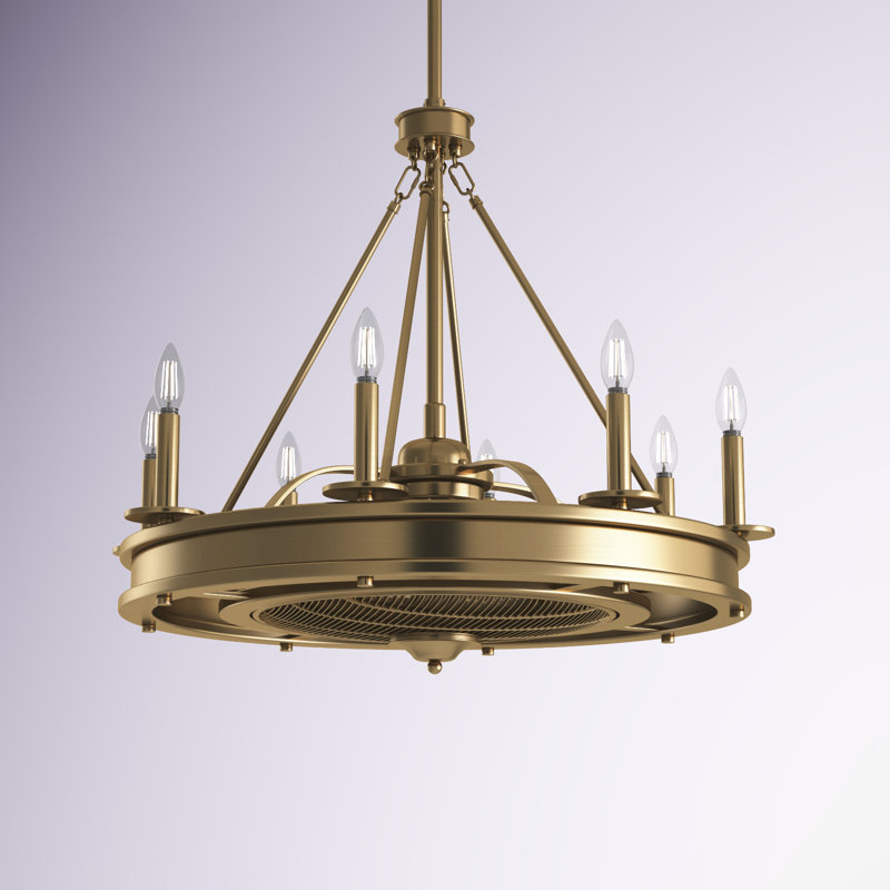 Taylorsville 30" 8-Light Fandelier with Remote Control