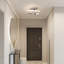 2-Light 27cm Unique/Statement Geometric LED Semi Flush Mount