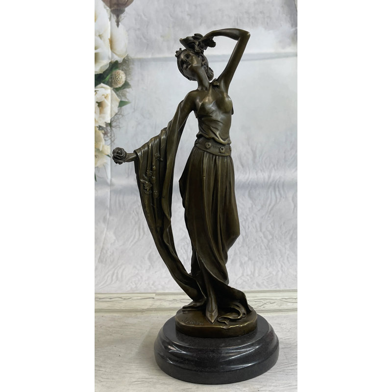 Signed Original Kassin A Tribute To Erte Bronze Sculpture Hand Made Figurine