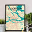 Stockholm City Map - No Frame Print-585489640