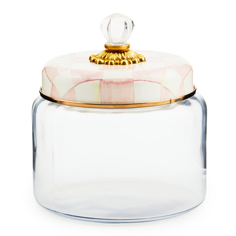 Rosy Check Kitchen Canister Medium, 64"
