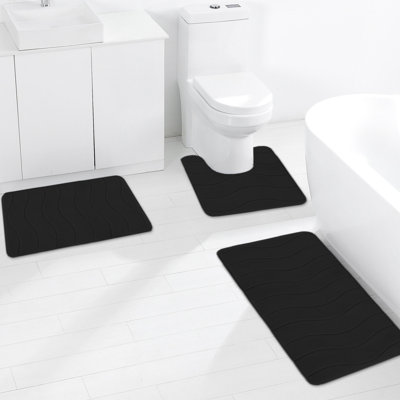  Bathroom Rugs Mat Bathroom Non-slip Door Mats Bedroom Door Mats Household Carpet Absorbent Mats Bathroom Door Mats