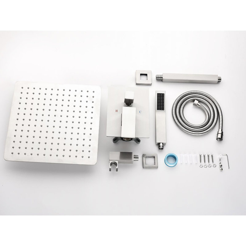 Ceiling Mount Shower Head: Transform Your Into A Relaxing Escape 12" Mounted Shower: Air Injection, Build For Long-term Use