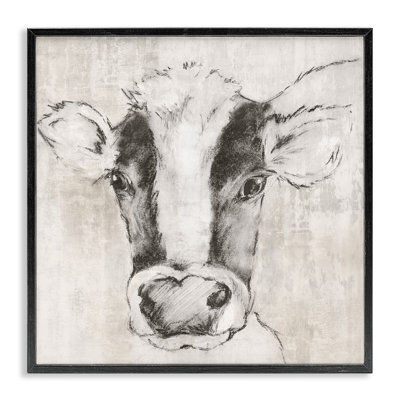 Vache Stupell Industries, impression de giclée encadrée par Eli Jones