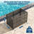 Pool Float Storage Organizer with Wheels, Large Outdoor Mesh Rolling Cart for Pool Noodles, Toys, Floats, Equipment, Heavy-Duty Pool Storage Bin with Locking Casters-128967855