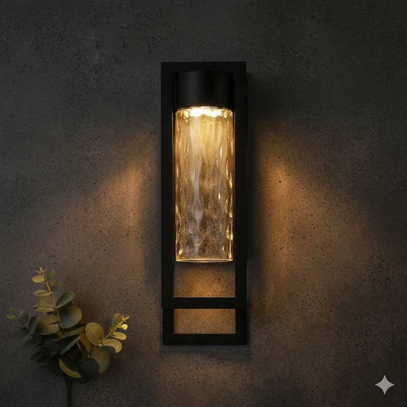 Un luminaire mural de 19 pouces avec technologie DEL intégrée., H 19 po