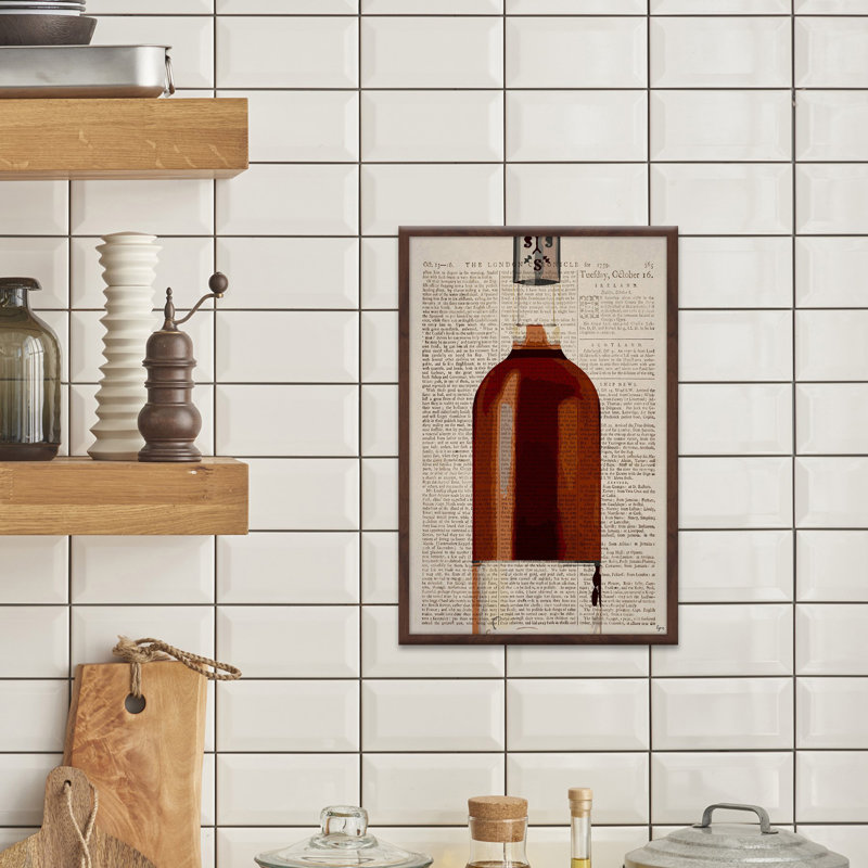 «Brown Ale» par Eyre Tarney - impression encadrée, H 18 po x l 12 po x P 1,5 po