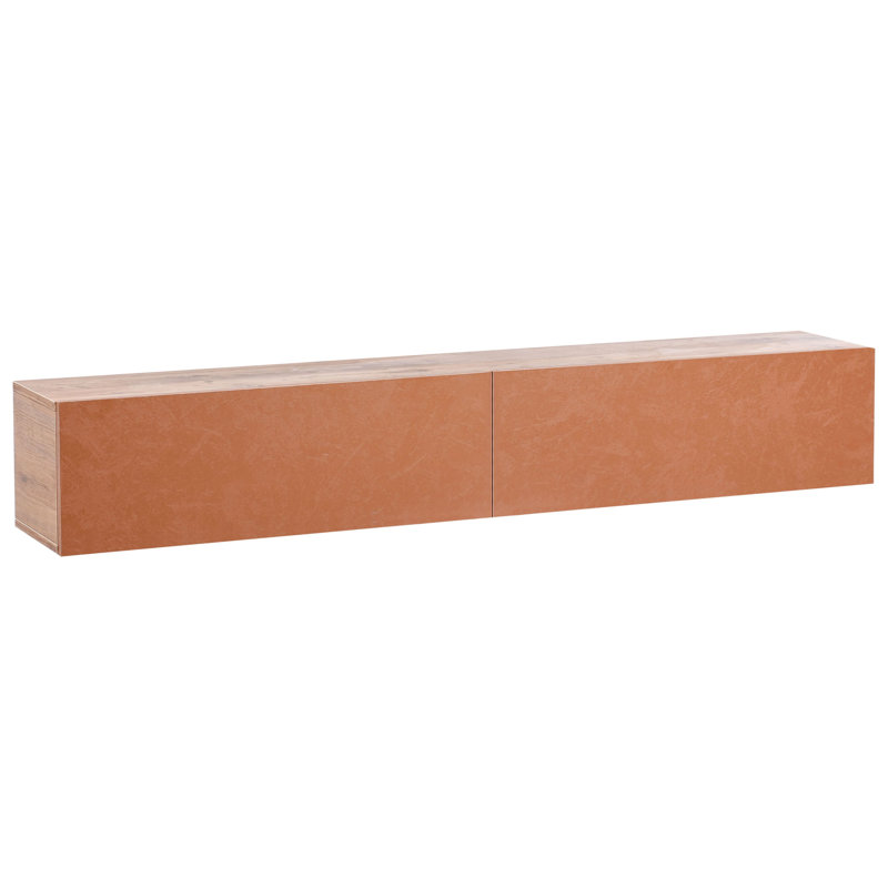 Wall Mounted TV Stand GLADSTONE, 30cm H x 180cm L x 40cm W, Red