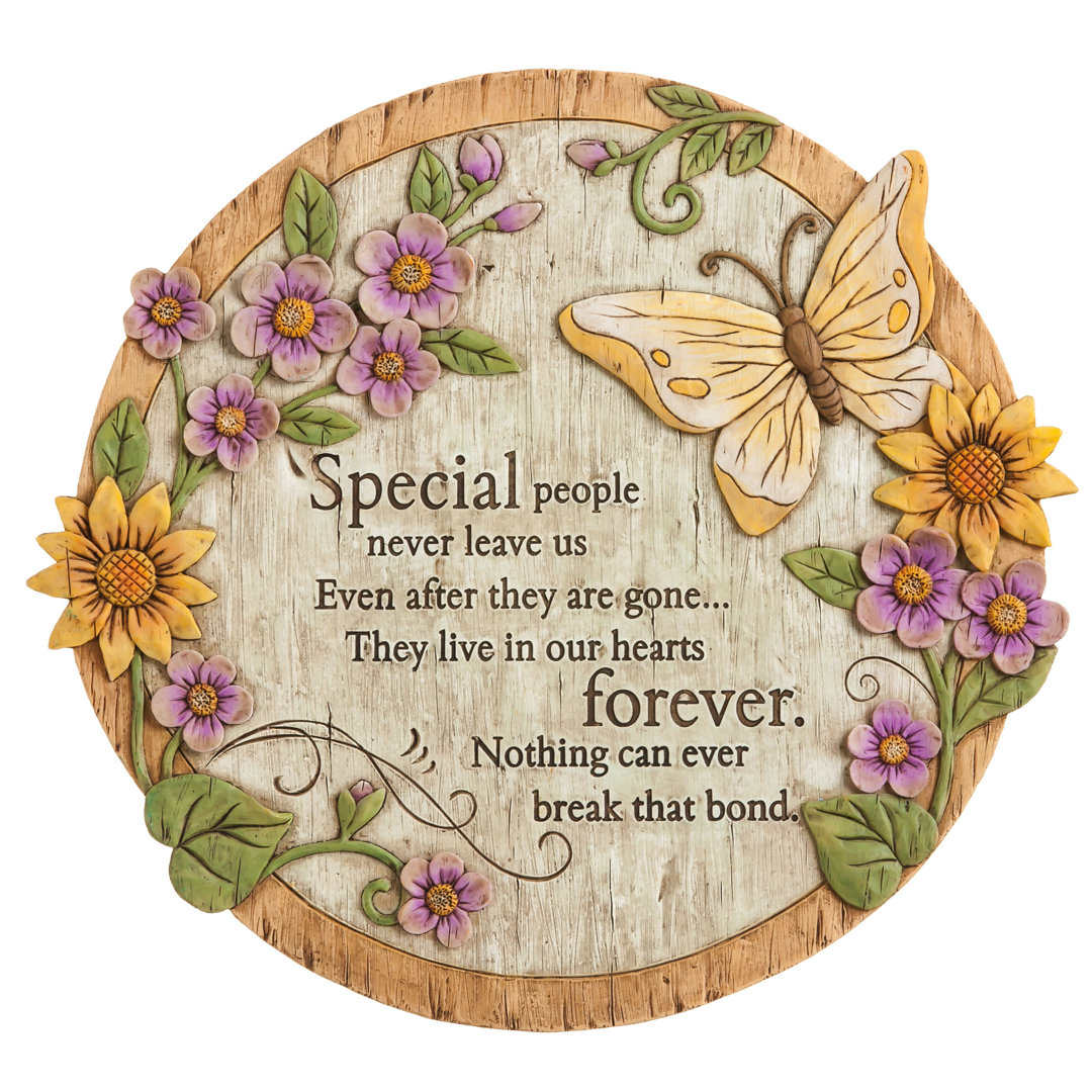 Wish Givers Butterflies and Floral Memorial Garden Stepping Stone New Creative