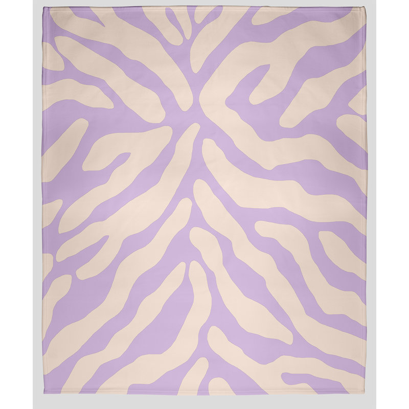 Jeté polaire Flora and Fauna, L 30 po x L 40 po, Lilas, 1.75