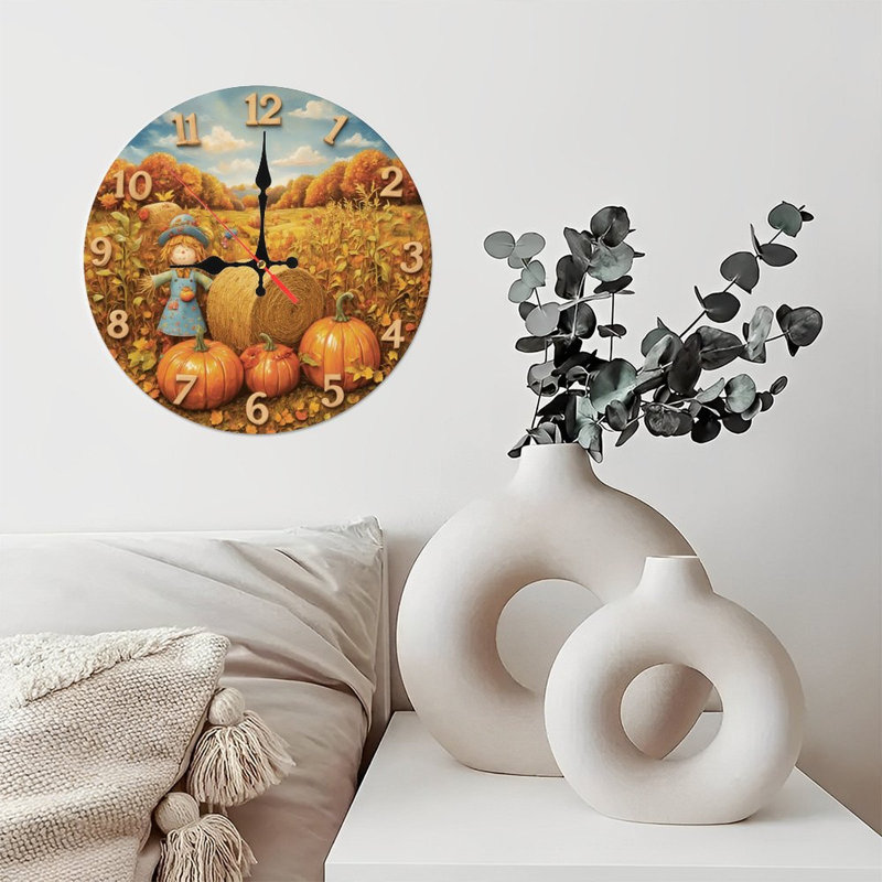 Automne chiffres d'automne citrouilles épouvantails