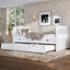 Lit simple en bois massif Smart Storage de style moderne pour les chambres d'amis