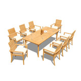 Algrave Outdoor 9 - Piece Teak Dining Set