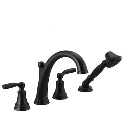 Robinet de baignoire à deux poignées à fixation sur le comptoir