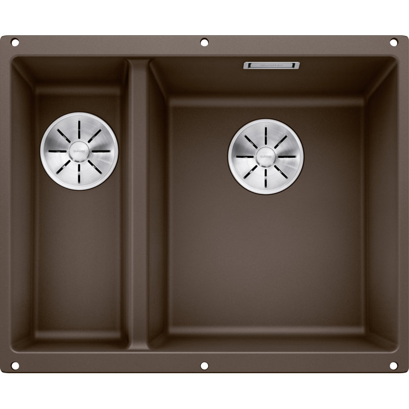 Subline 55.5 x 46cm Double Bowl Undermount Kitchen Sink