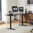 Electric Height Adjustable Standing Desk with Round Tube Column-979077956-979077955