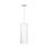 Kelly Wearstler Velero 1 Light Dining Room Pendant With White Silkscreen Tempered Shade