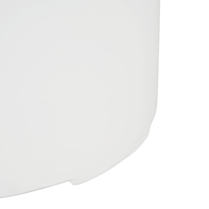 White MGO Tank Holder Side Table, 16X20 Inch, Outdoor Patio Furniture | Gift Idea, White, 20" H x 16" W x 16" D